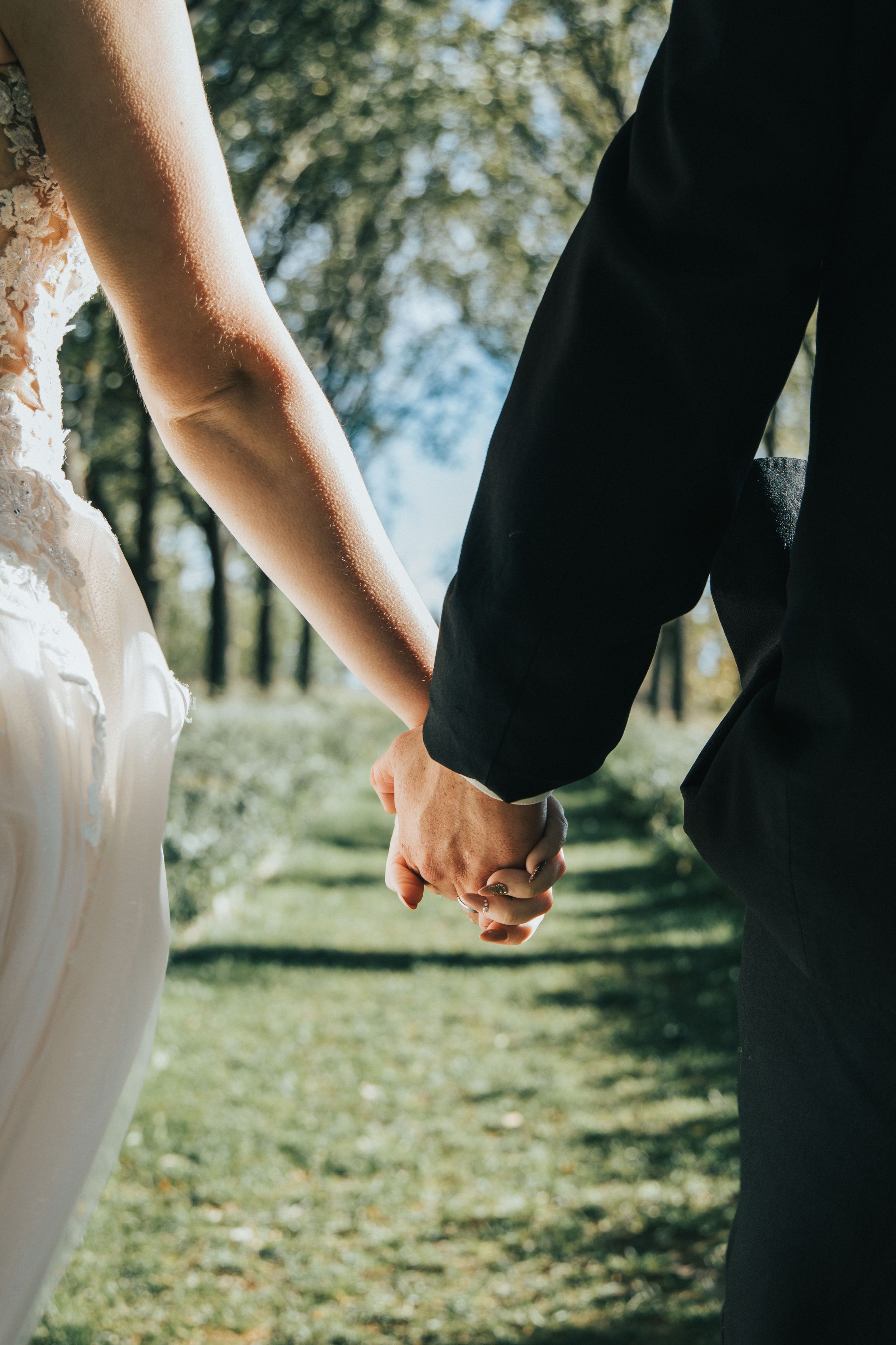 Beth and Kris Wedding Photographer VNDRDOG Media Nanton Holding Hands