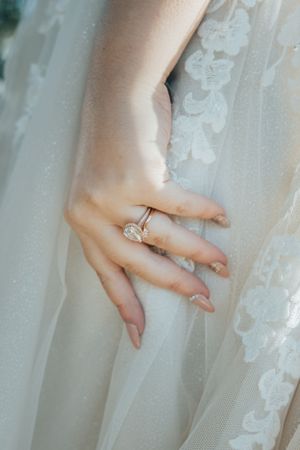 Beth Ring and Dress Wedding Photographer VNDRDOG Media Nanton