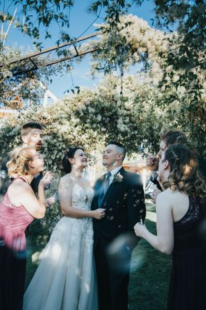 Beth and Kris Wedding Photographer VNDRDOG Media Nanton Bubbles