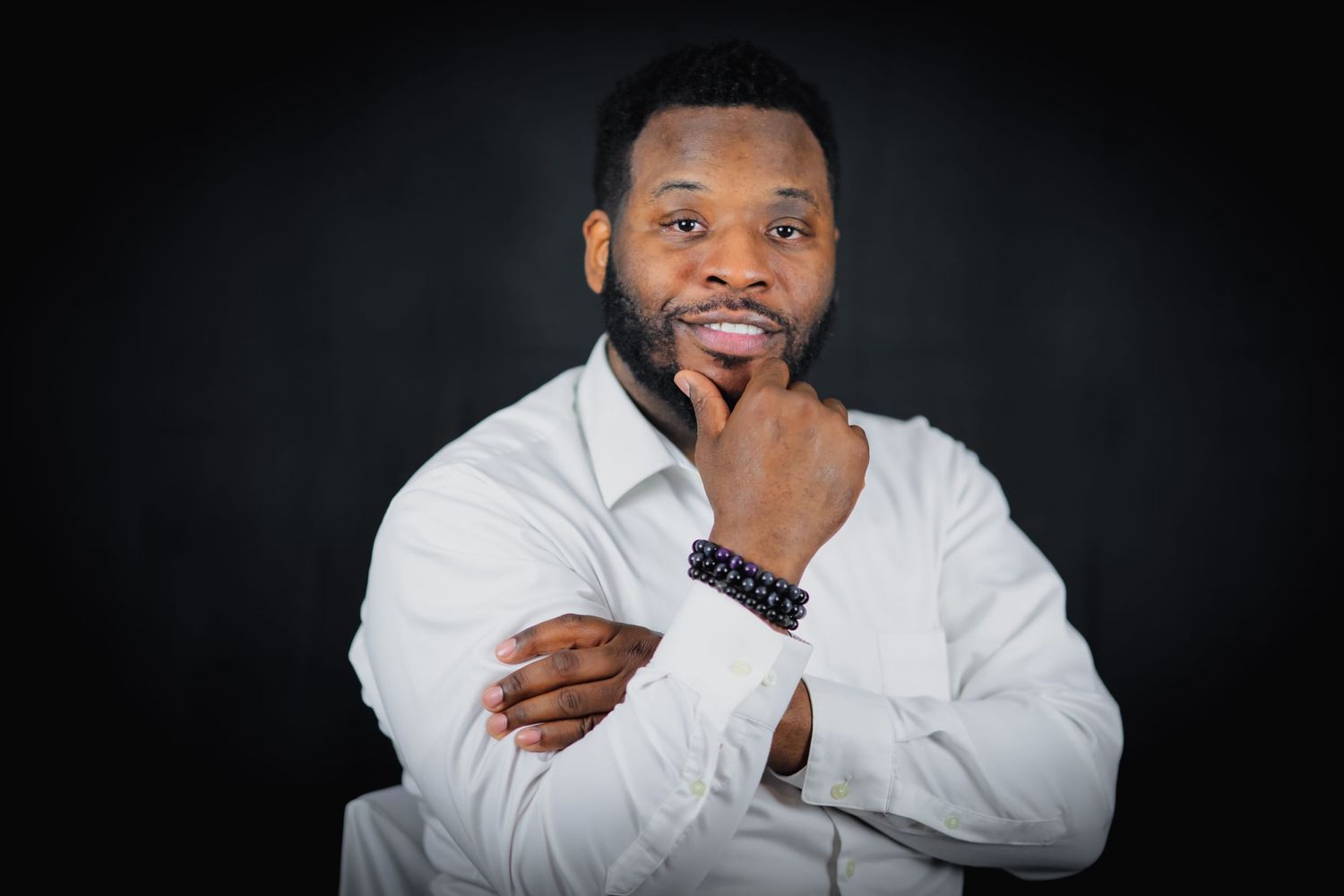 Professional headshots. Handsome professional business man in white dress shirt. L Visions Photography. branding photoshoot. Delaware. Texas