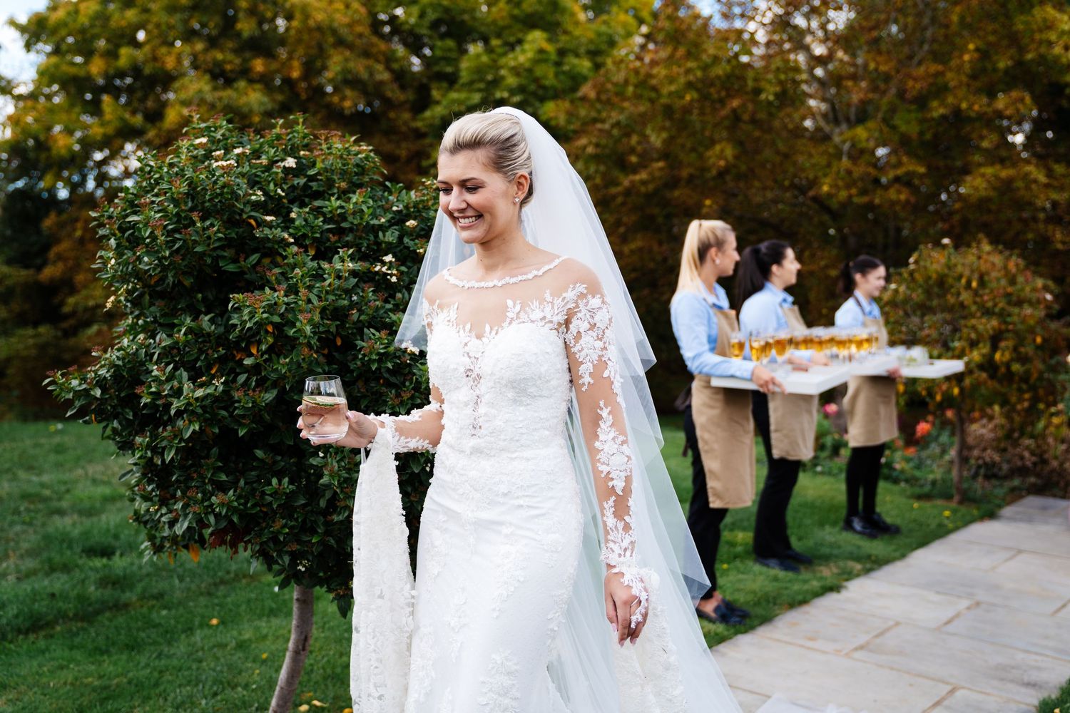 The bride at her Blackwell Grange wedding