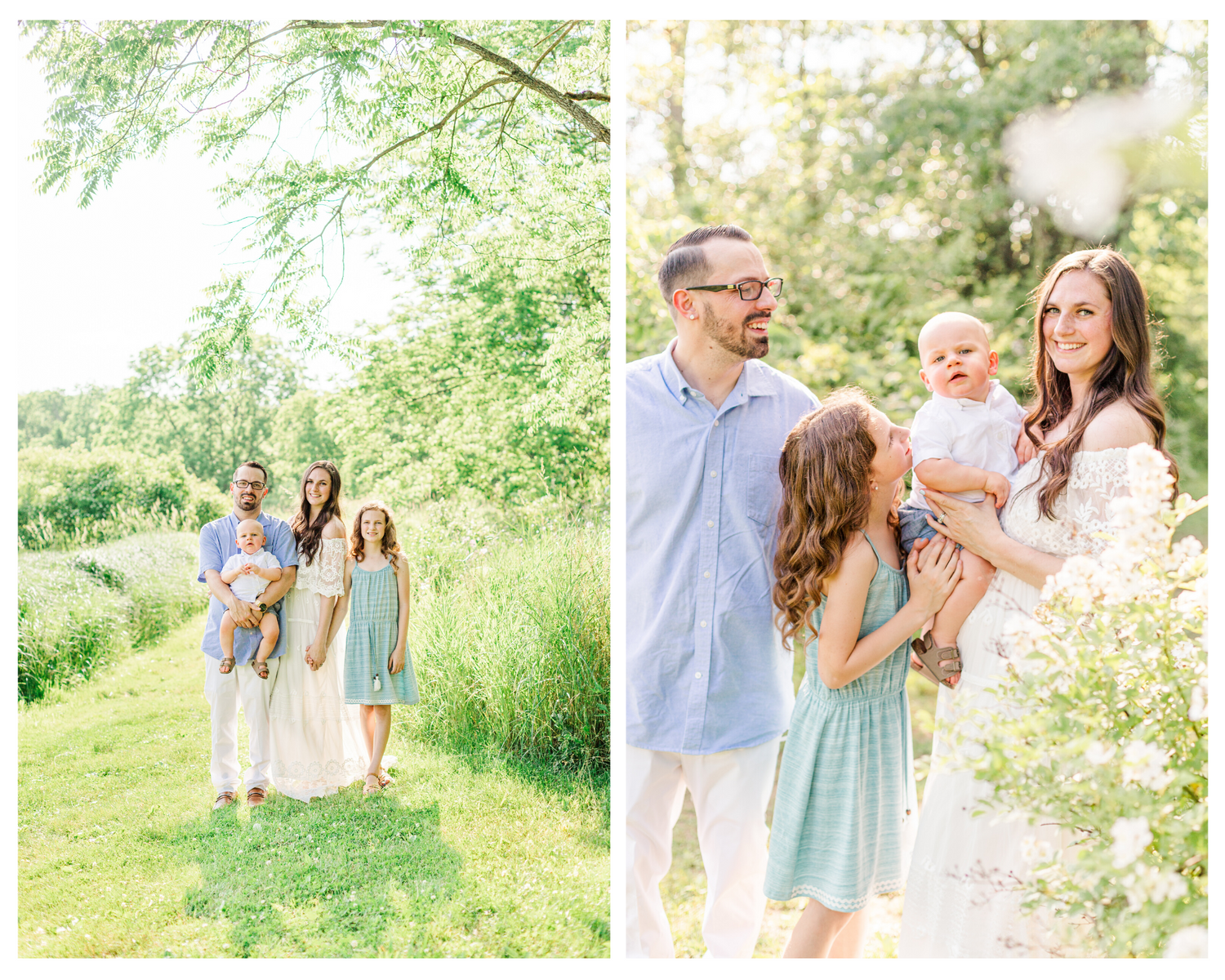 Family portrait during a family photo session in New Paltz, NY with Danielle Lauren Photography