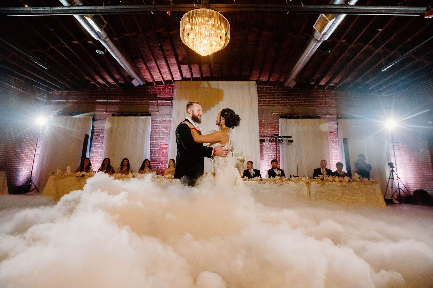 First Dance with Cloud Effect - Wichita Wedding Photographer
