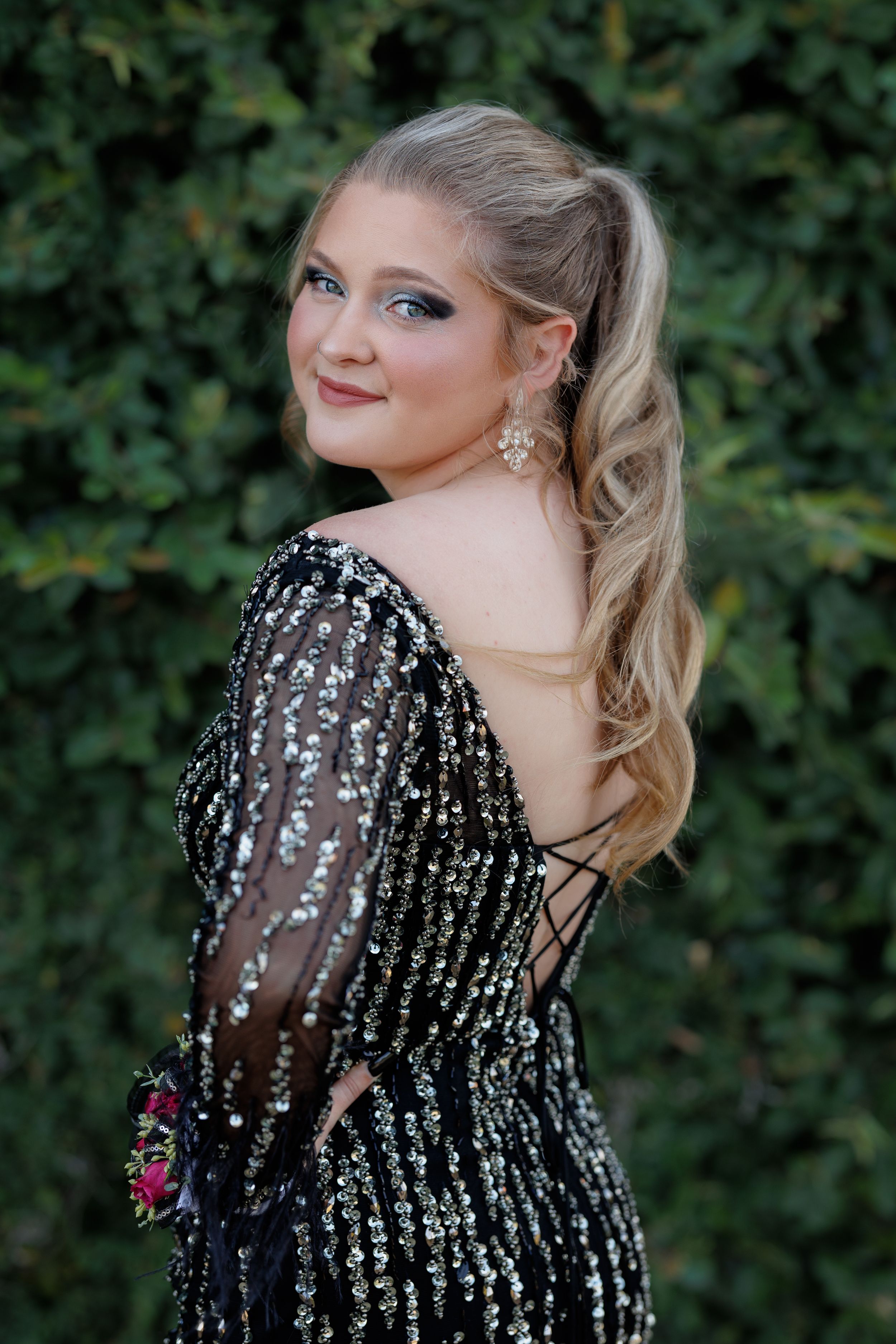 black dress