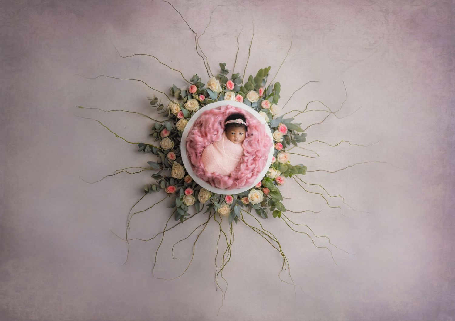 Roses newborn digital backdrop
