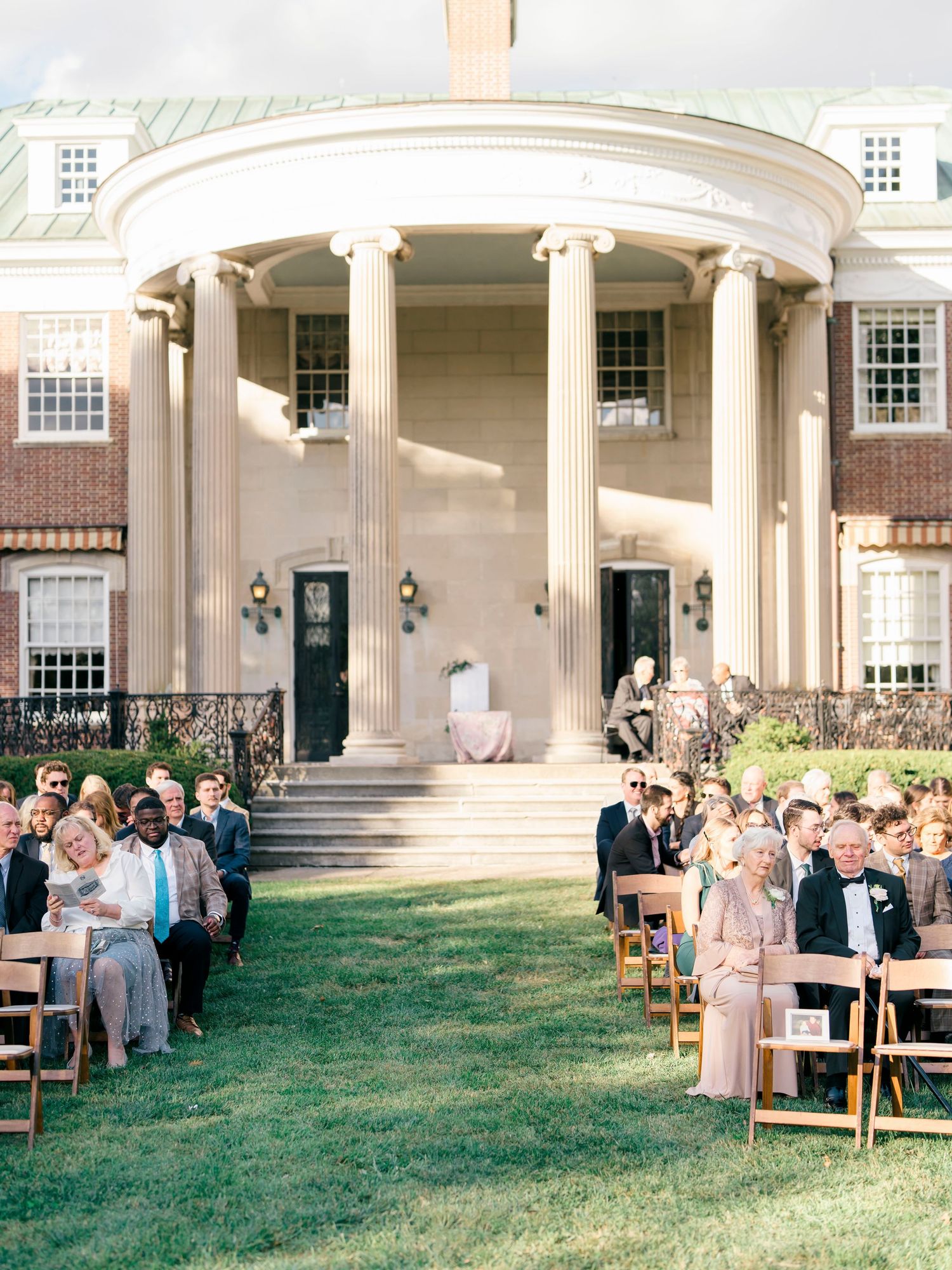 Outdoor Wedding Ceremony at Spindletop Hall, Lexington Kentucky