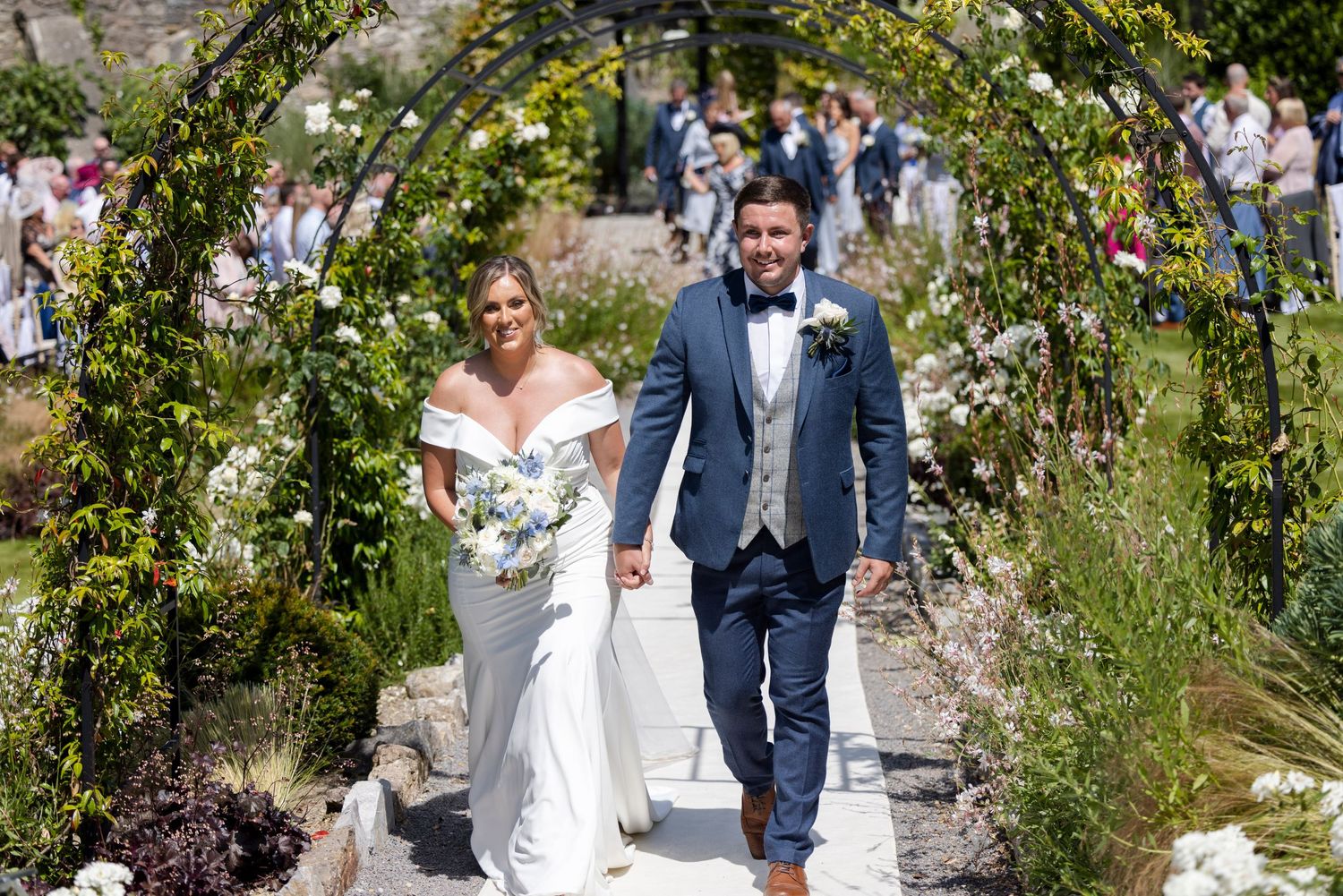 bride & groom at Fairyhill