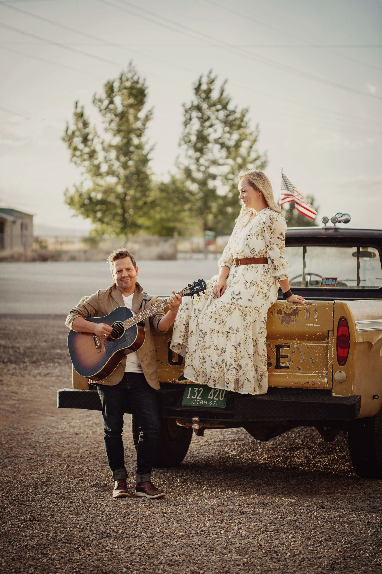 Rodge and Liz music duo with guitar Elberta Utah album cover Utah artists