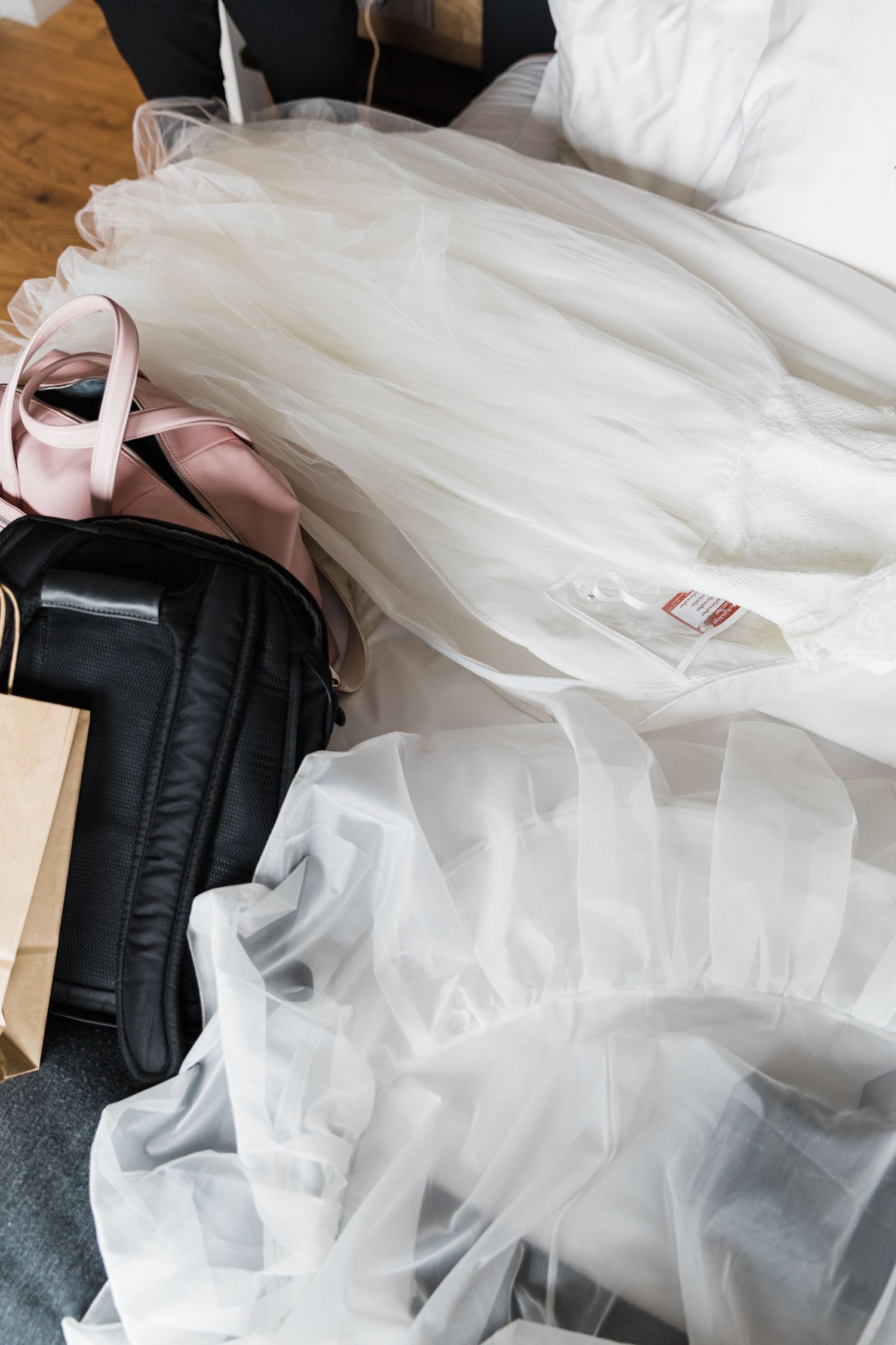 Four borrowed wedding dresses