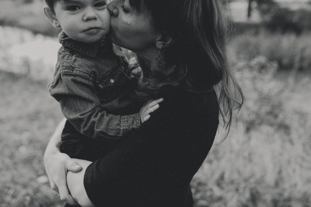 mom and son family lifestyle photo