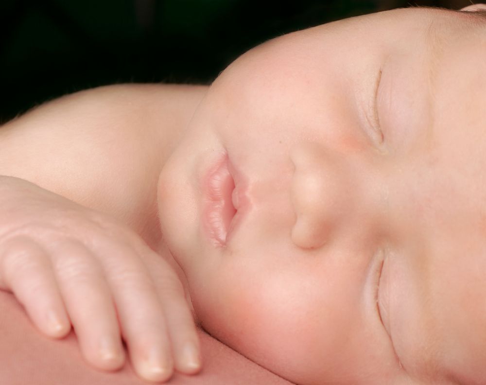 close up portrait of baby