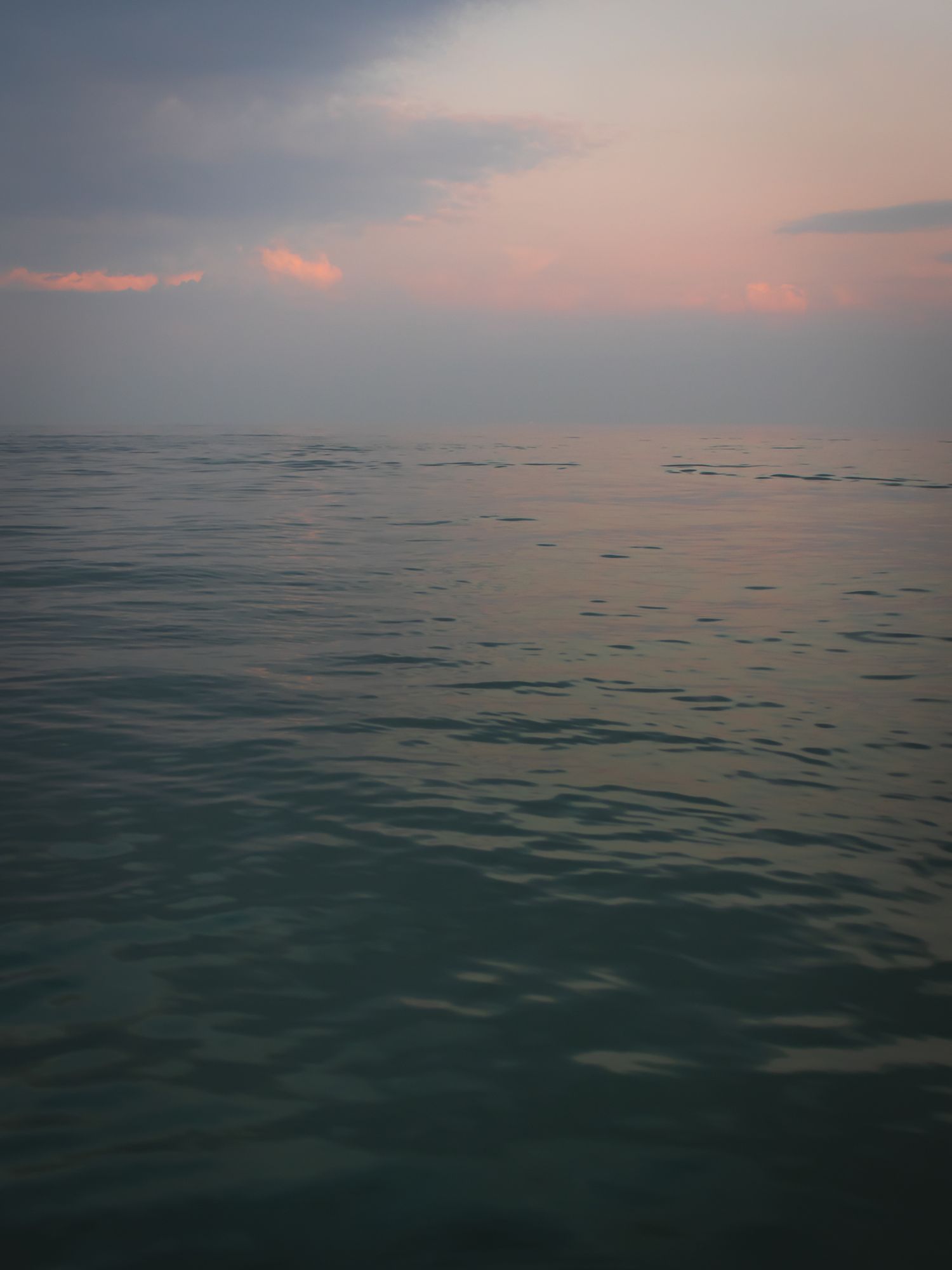 sunset on sea