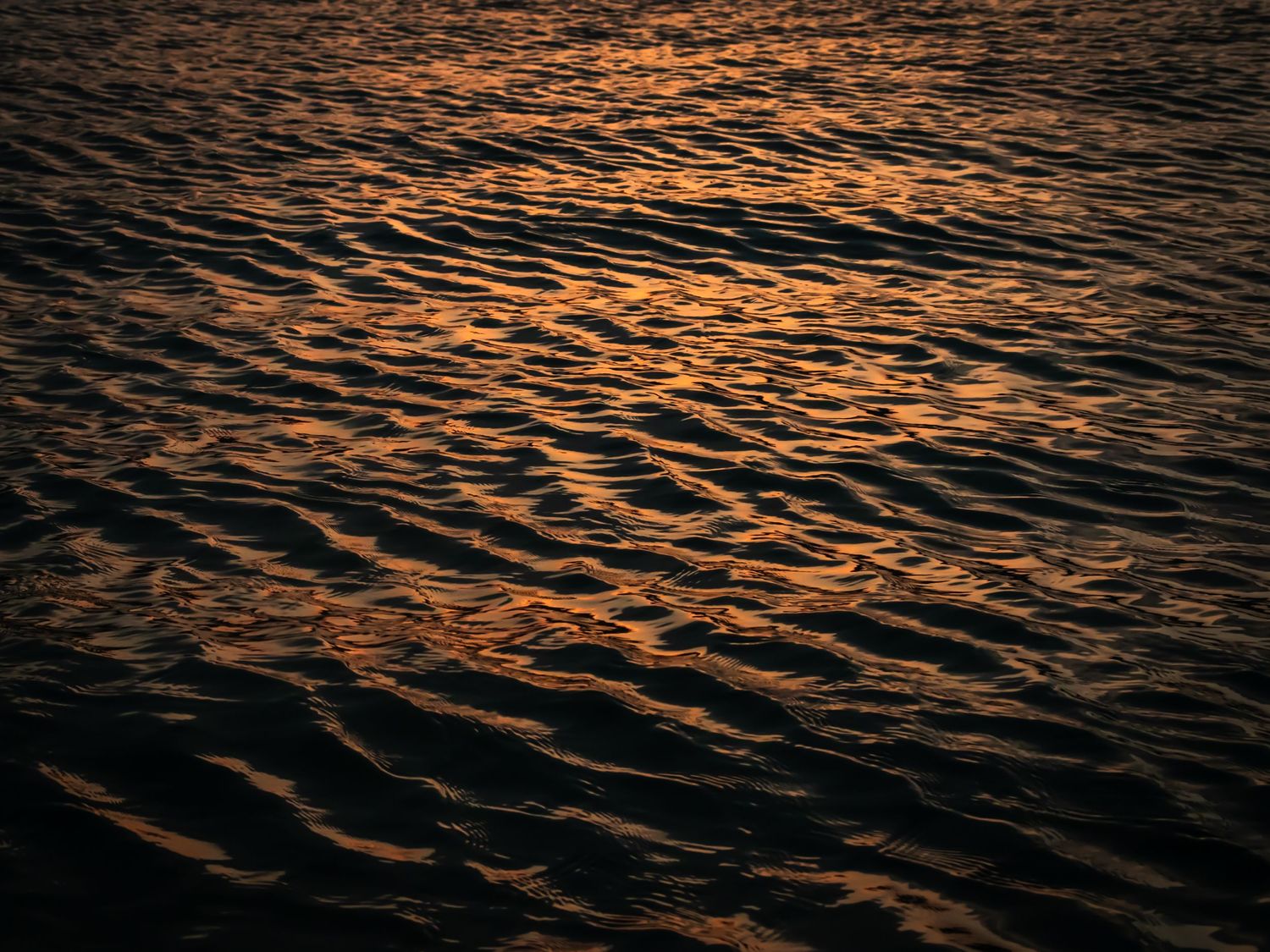 sunset on sea