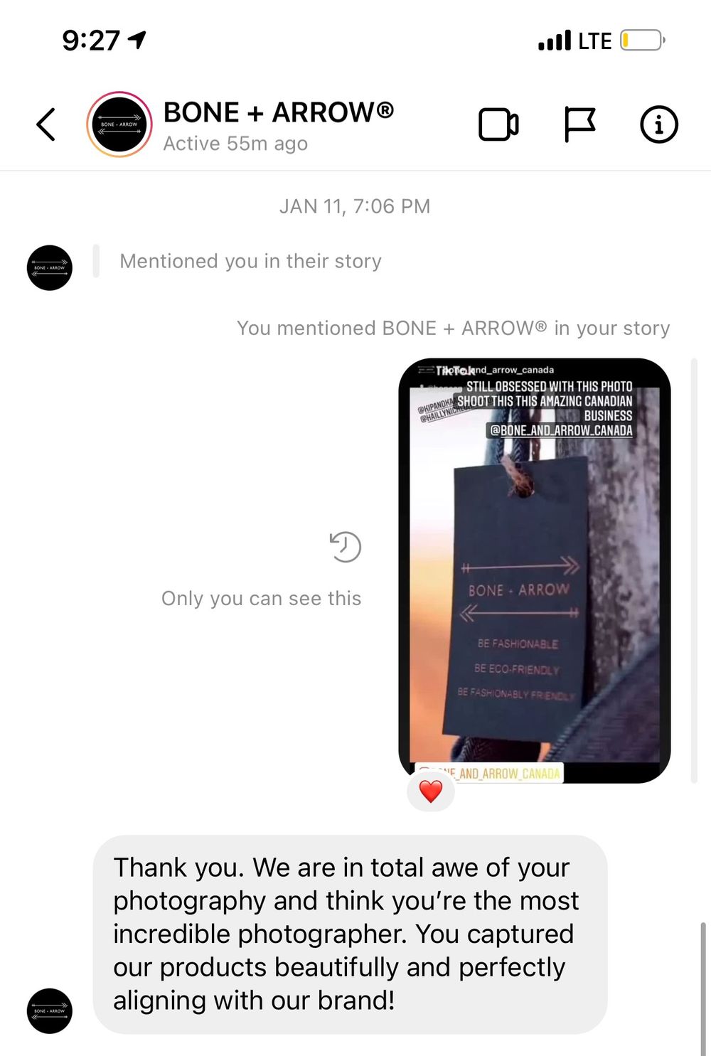testimonial photography services