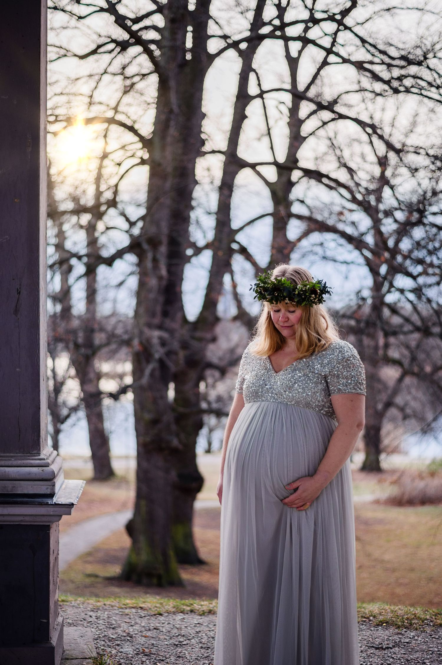 Gravidfotografering under vintern i minusgrader