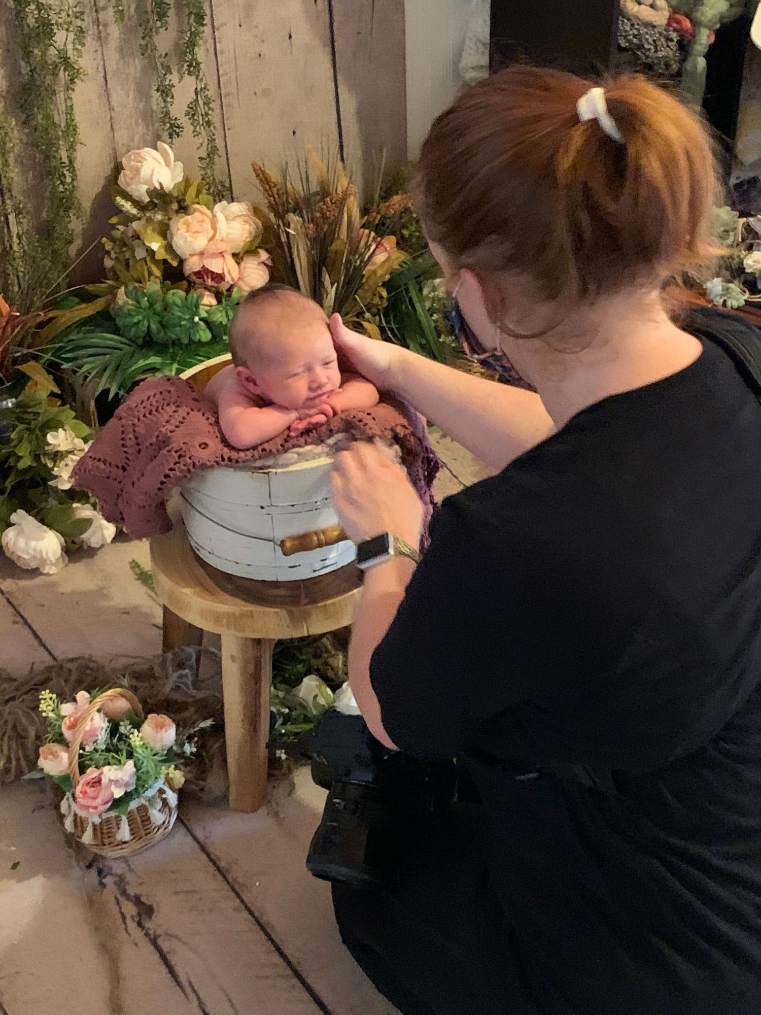 newborn photography posing baby