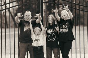 Family Rocks! This dad and his daughter show their unique love for rock bands!