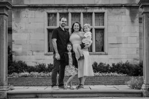 Classic black and wife family photo