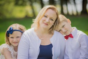 This mother and her children look like they belong in a magazine!