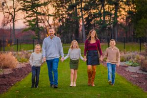 Just a laid back image of families having fun