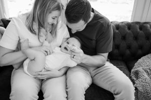 A charming family plays with each other. A truly heart melting moment caught on camera
