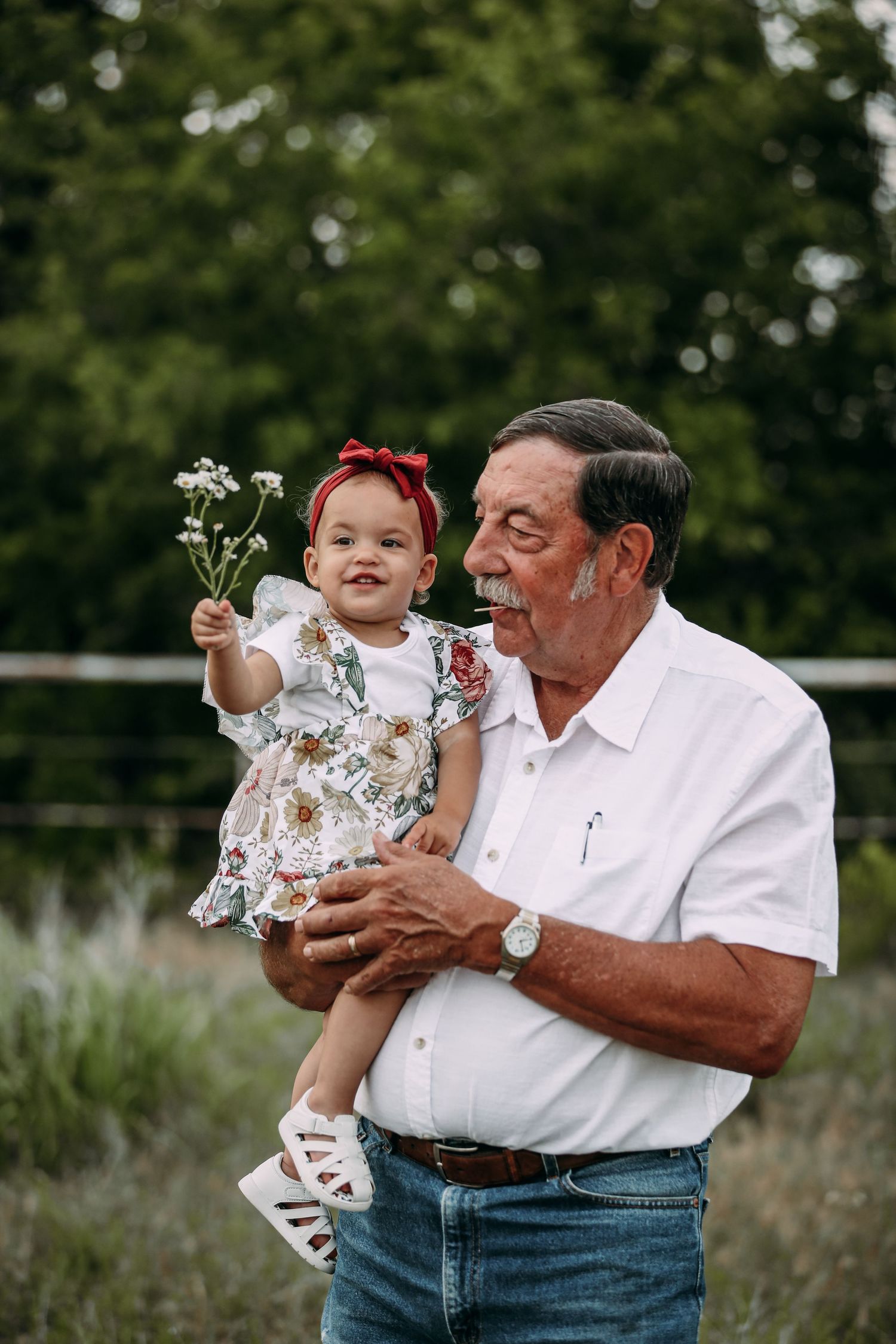 grandpa and granddaughter