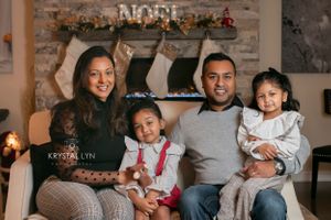 Christmas photographs taken inside the clients home once decorated