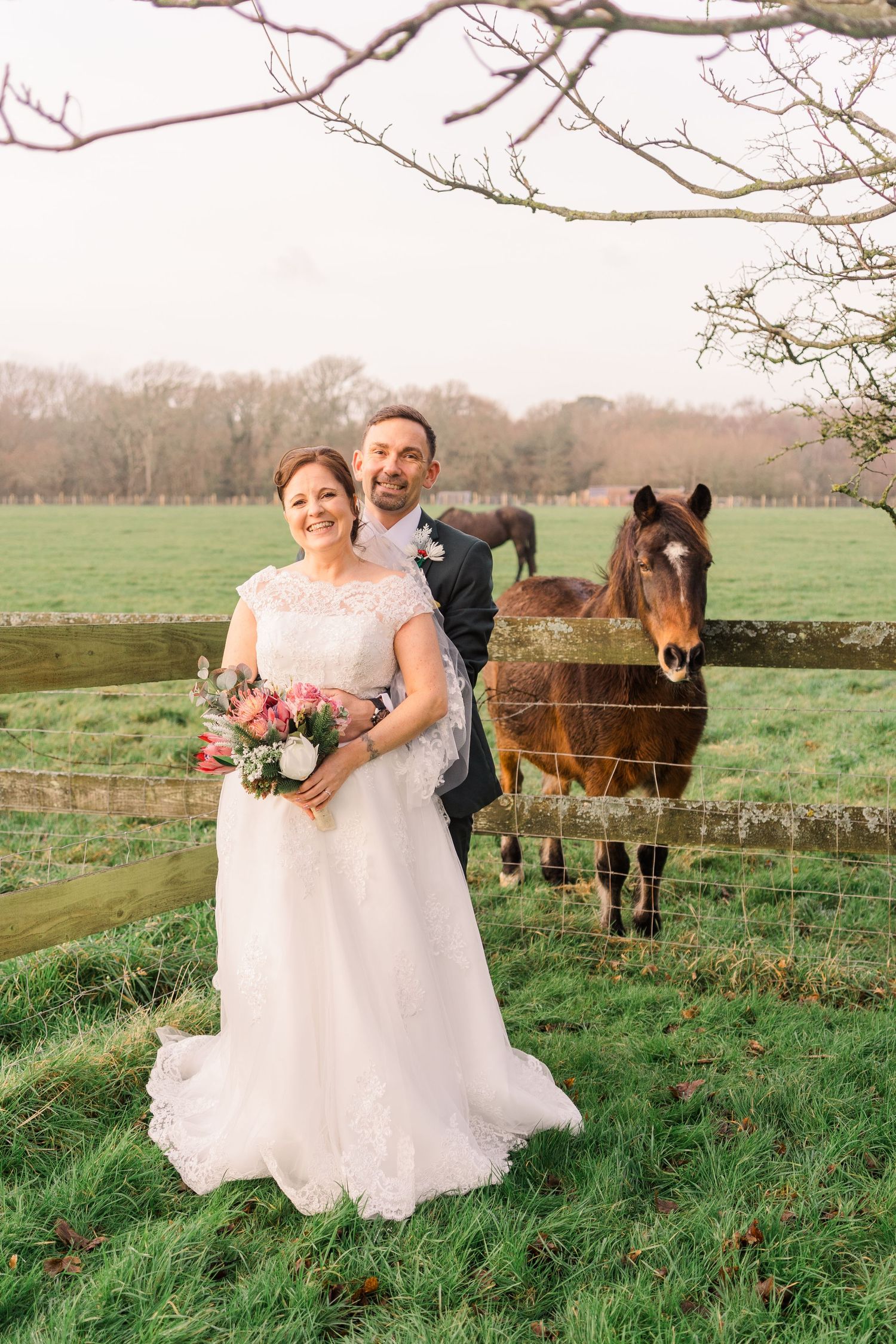South Lawn Hotel Milford on Sea Hampshire Winter Wedding Horse Pony The New Forest