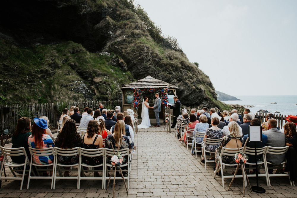tunnels beaches wedding ceremony
