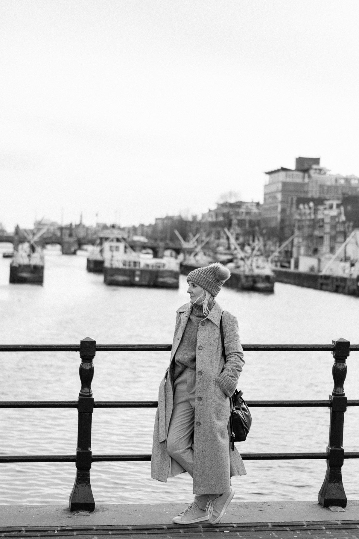 Dust and Dreams Photography owner, Elaine Van der Merwe-Louwrens in Amsterdam in winter.
