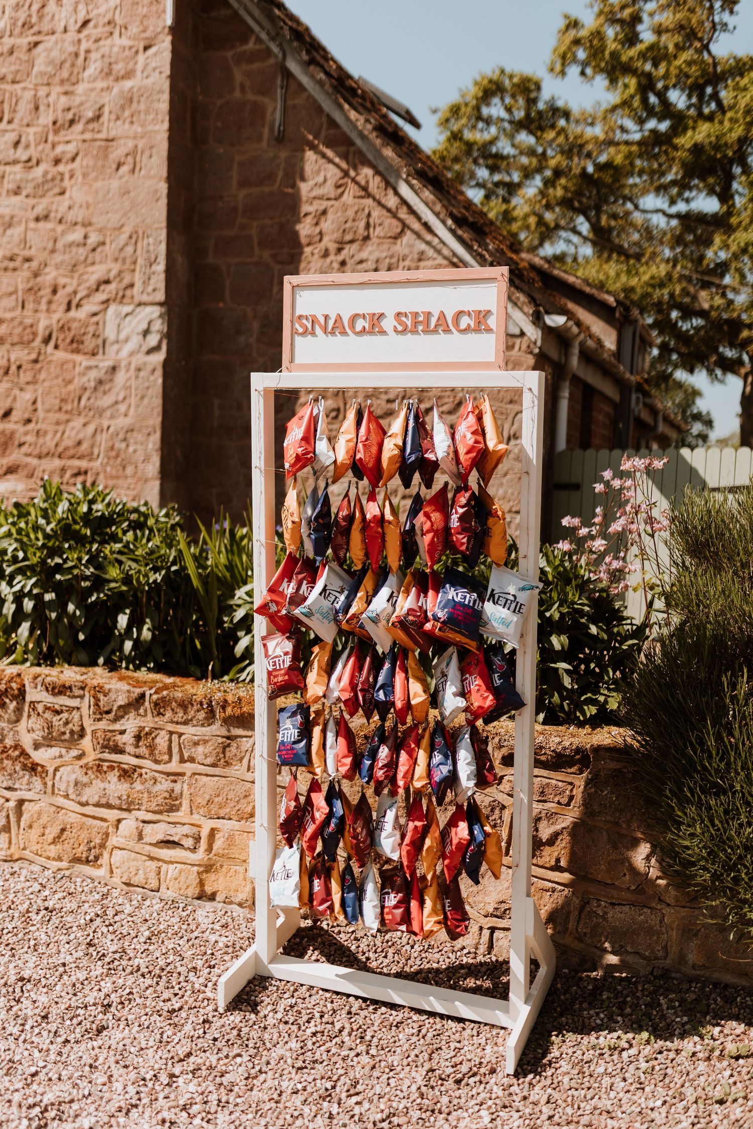 Stanford farm drinks reception guest snacks