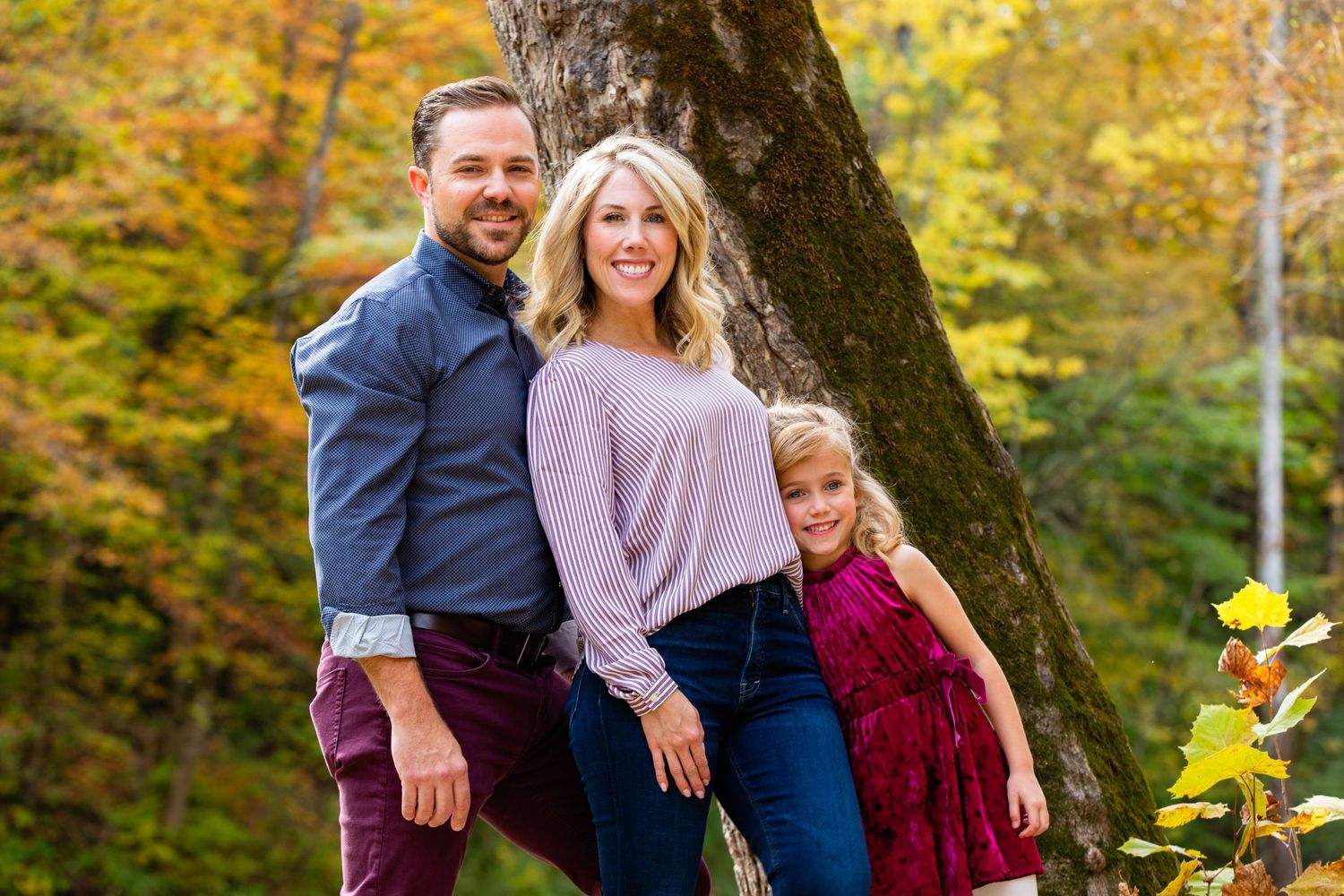 Family pics in Zionsville during the fall