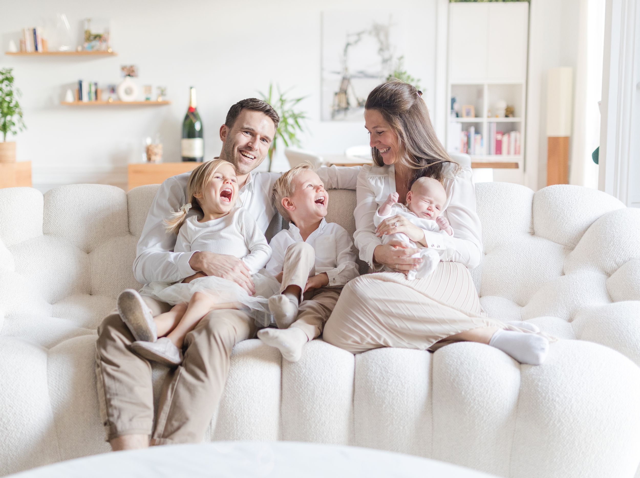 Des rires lors de ce shooting famille