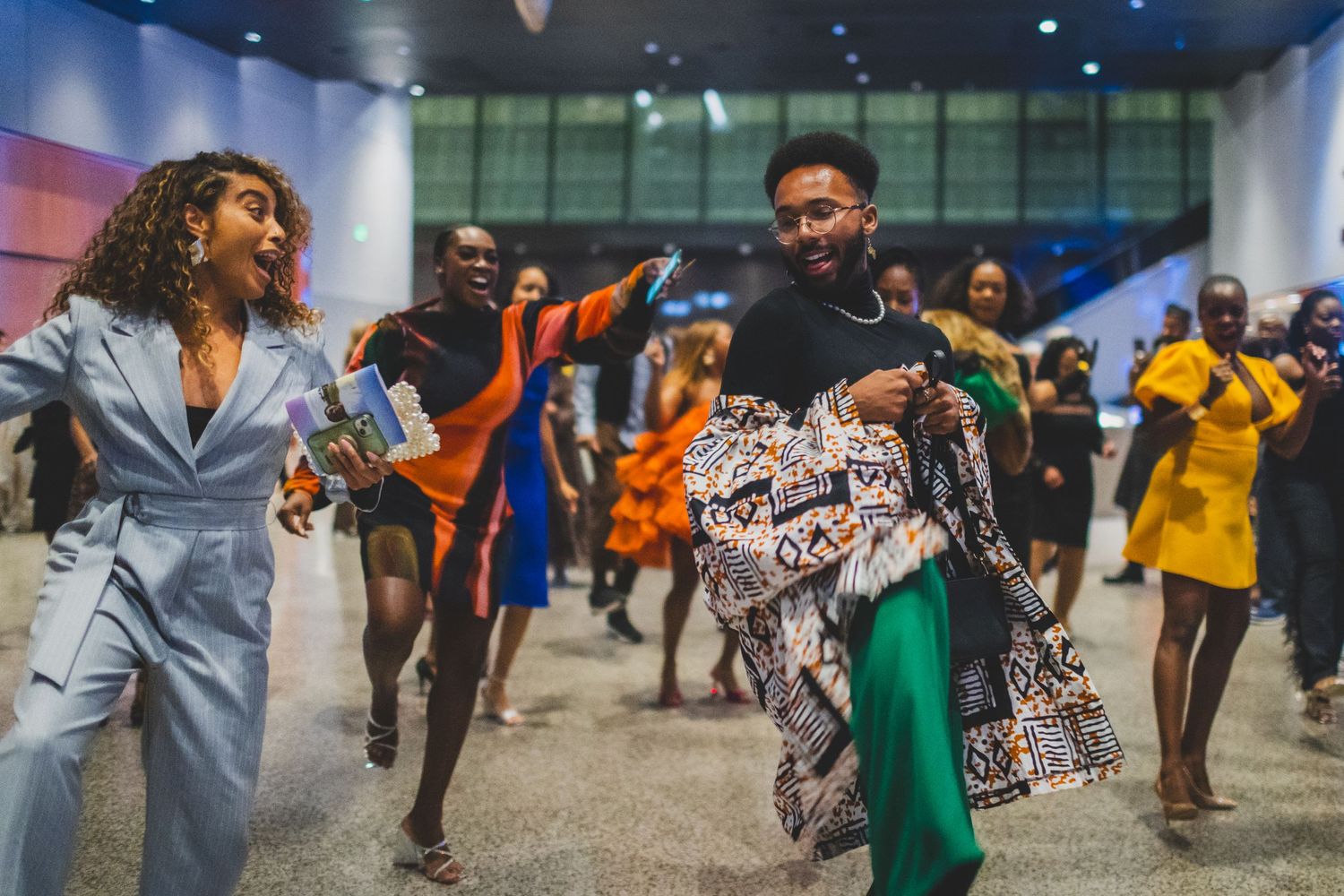 Dance party inside Heritage Hall NMAAHC by DC event photographer