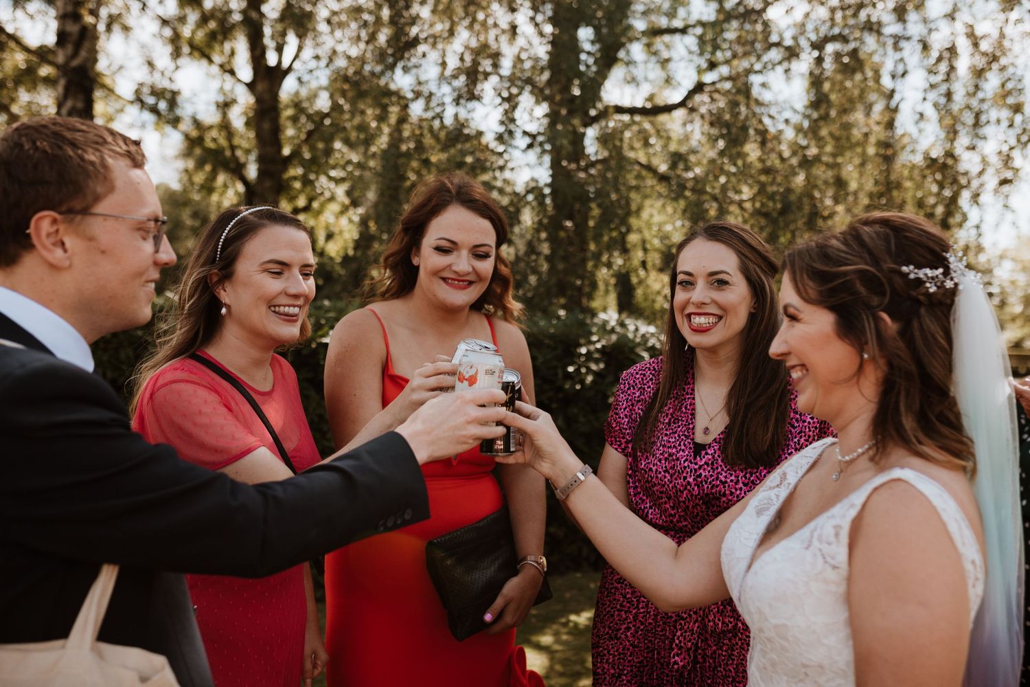 Wedding drinks in Mesnes Park, Wigan