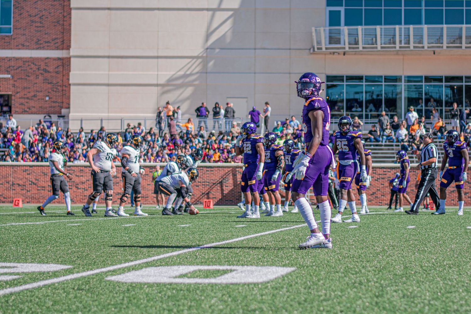 Image of football player action shot