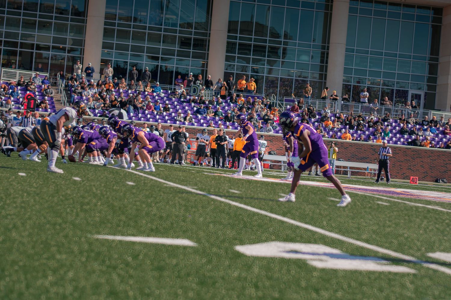 Image of football player action shot