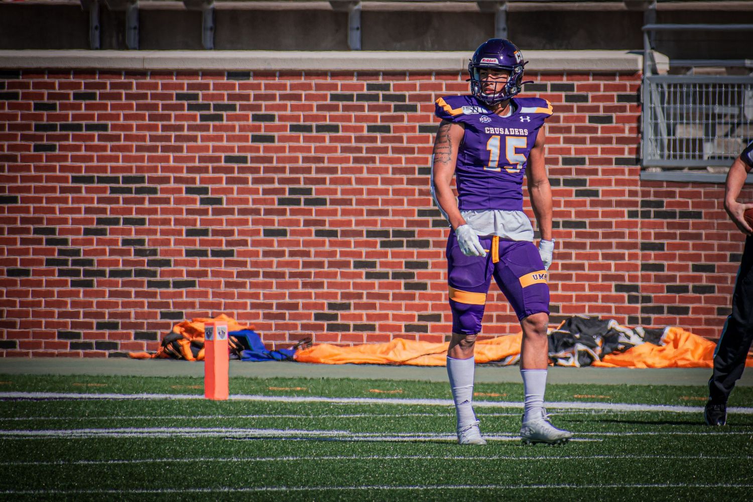 Image of football player action shot