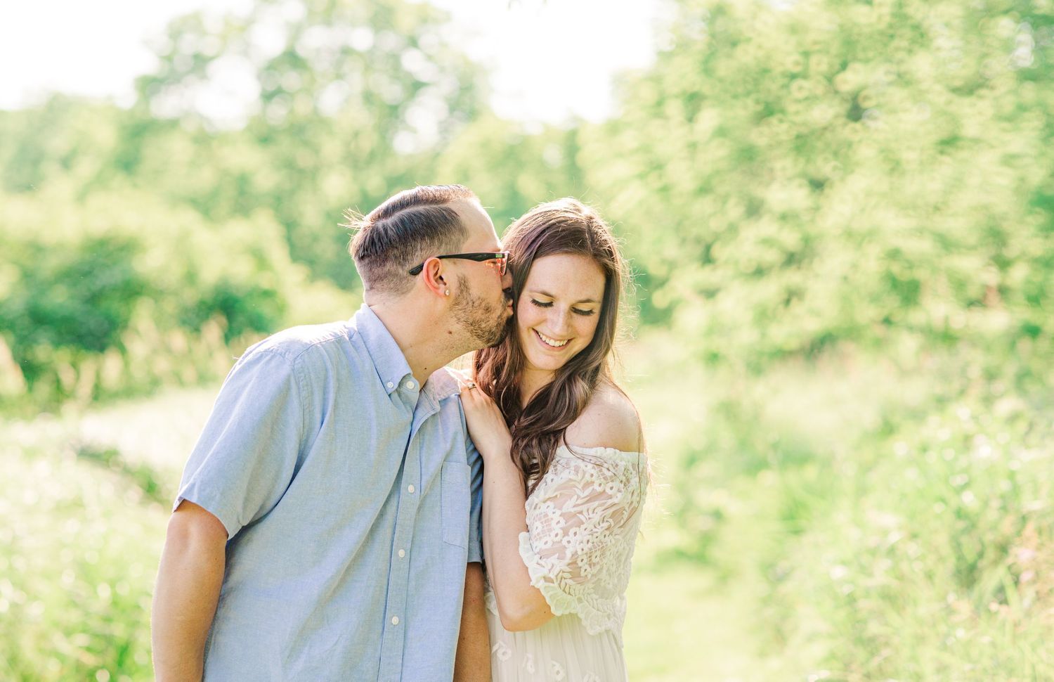 Couple's portrait during a family photo session in New Paltz, NY with Danielle Lauren Photography