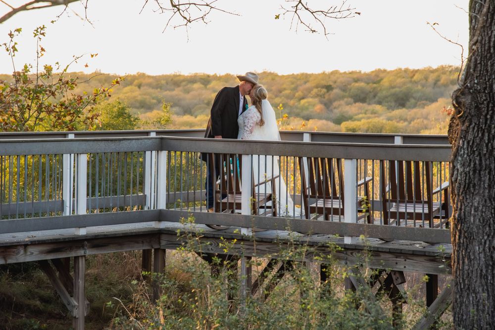 Country Style Bride and Groom during Wedding with Natalia Burrows Photography near Waco, Texas