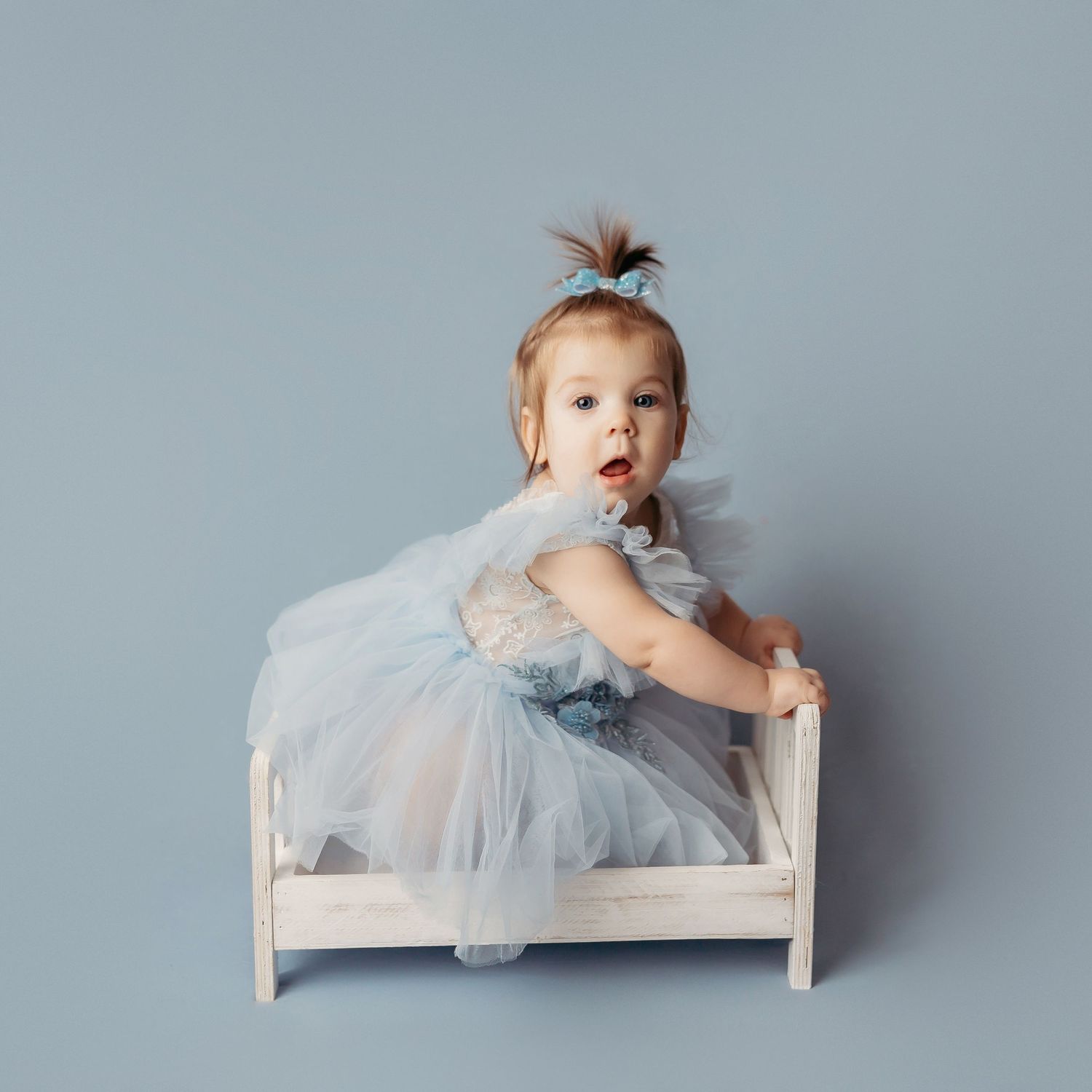 Baby girl at her milestone photography session in Tulsa,OK