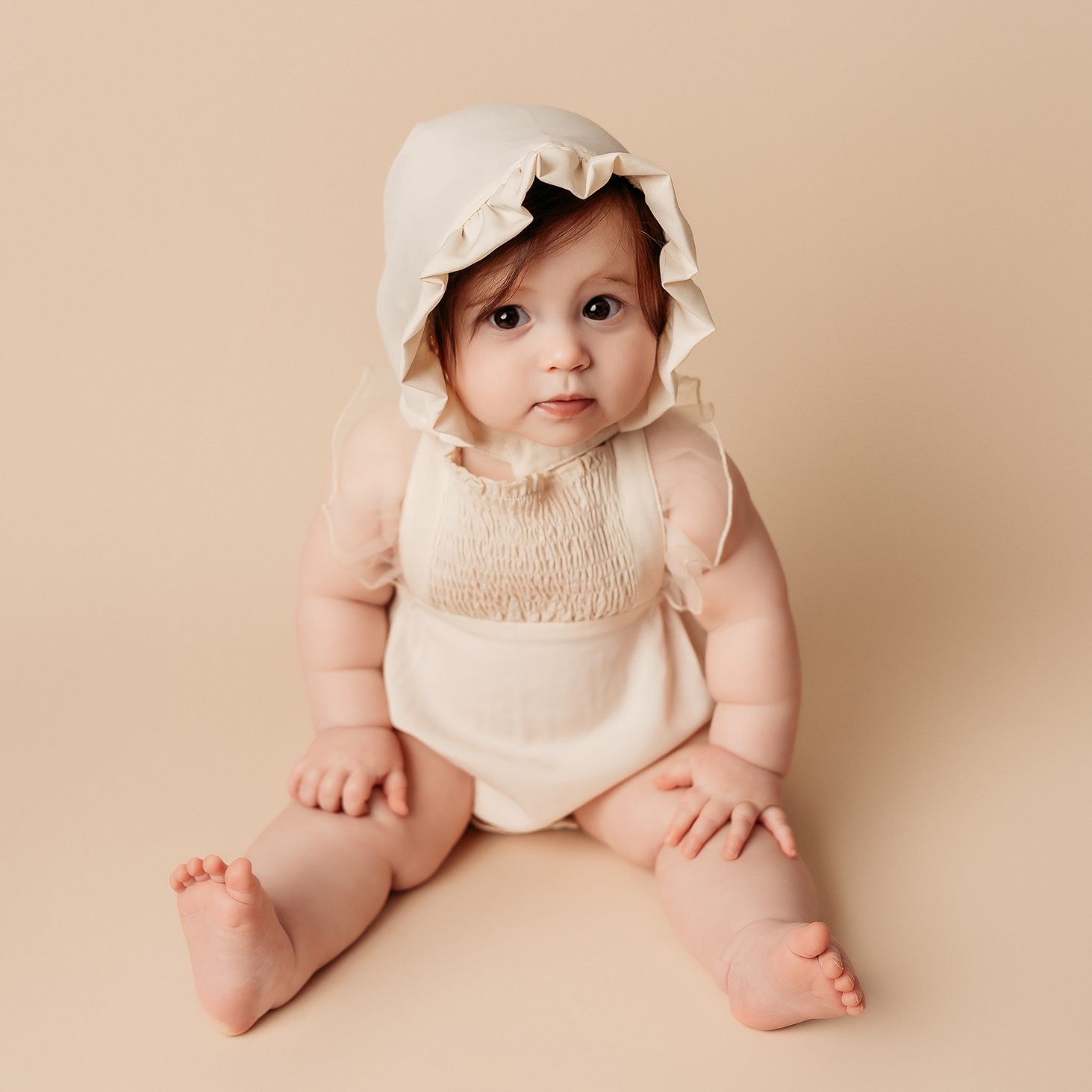 Baby girl at her milestone photography session in Tulsa,OK
