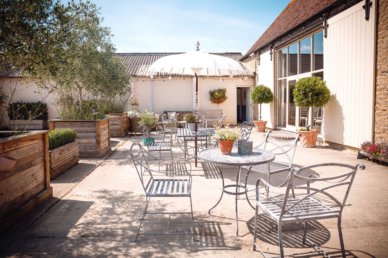 Beautiful courtyard wedding venue