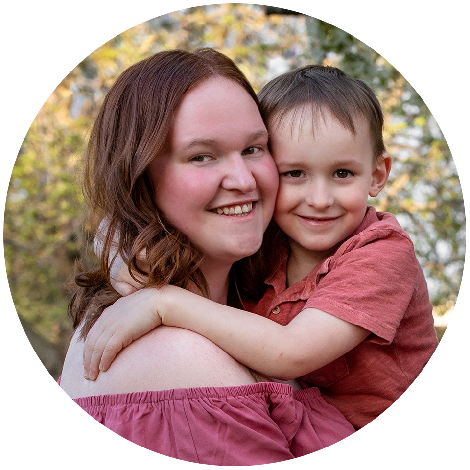 Mother and son photo session at Brookside Reservation in Cleveland Metroparks