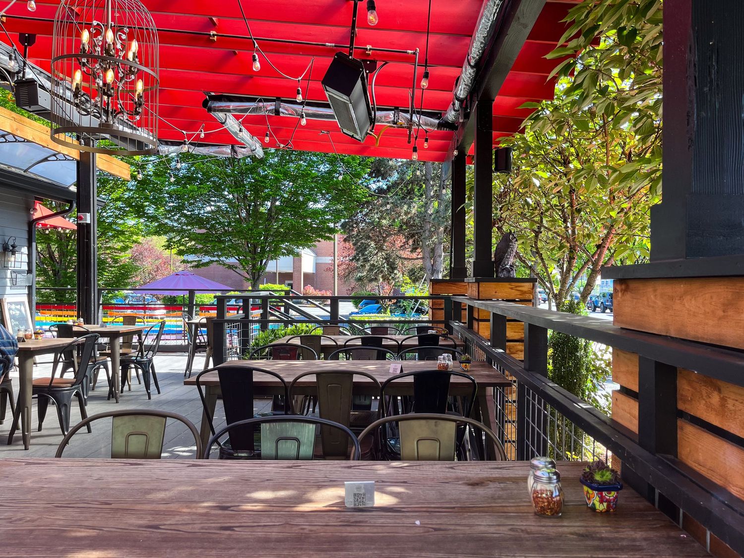 Outdoor patio photo at Spark Pizza in Redmond.