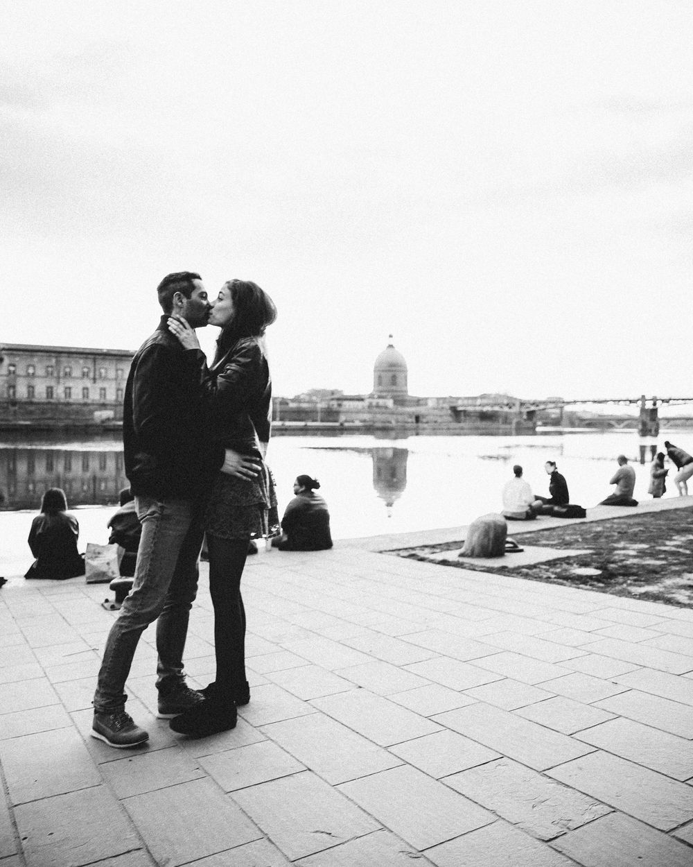 séance en amoureux bord de garonne