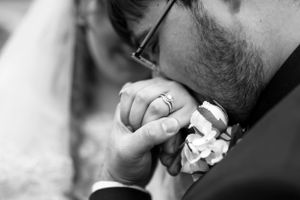 Black and white close-up wedding photography detail shots.