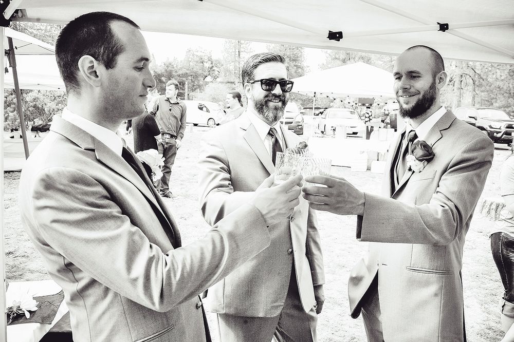 bass lake California destination wedding reception