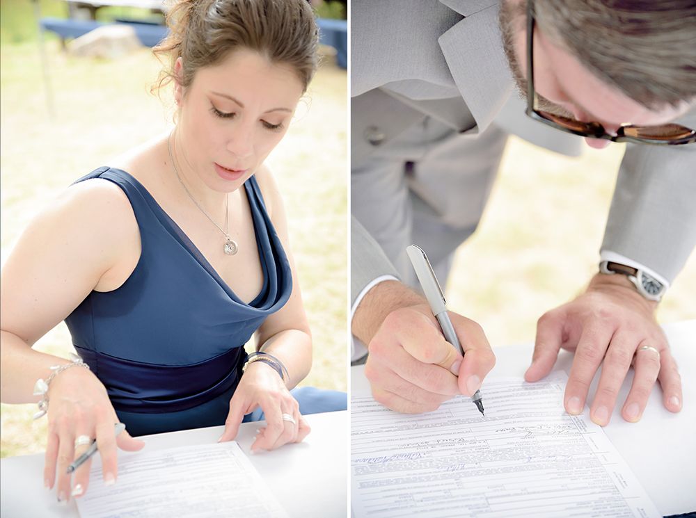 bass lake California destination wedding reception