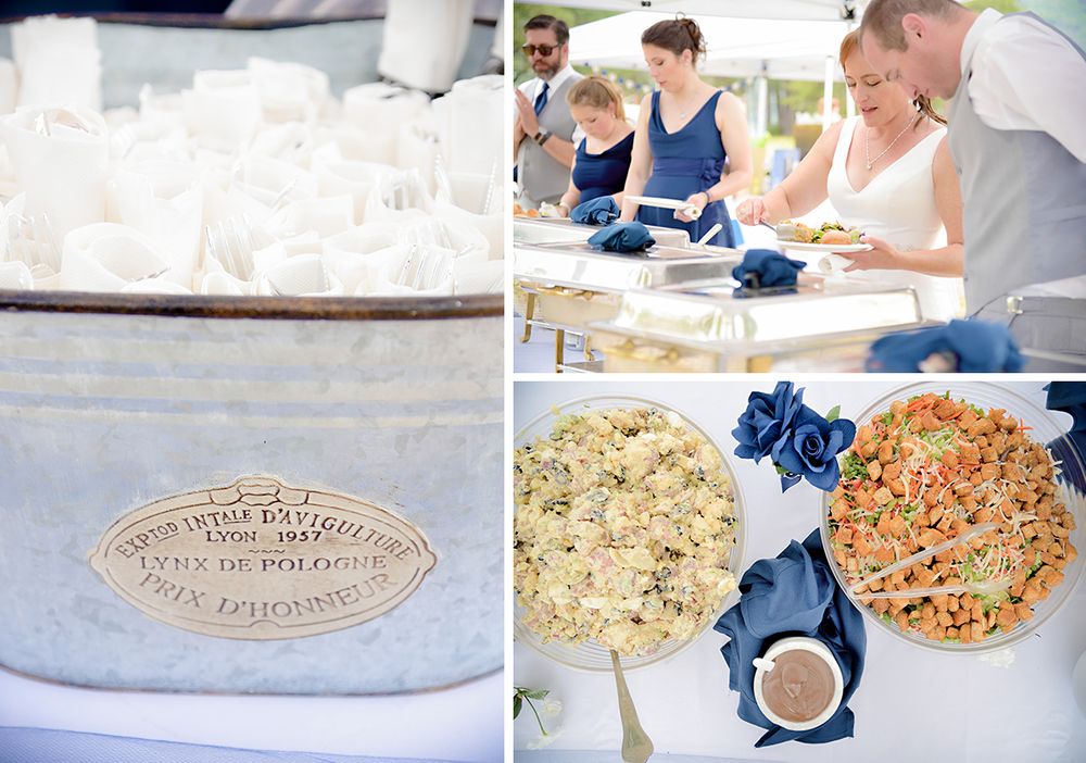 bass lake California destination wedding reception
